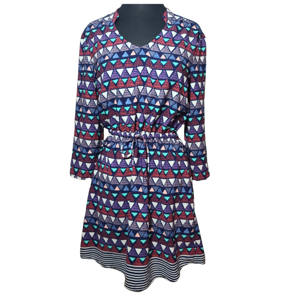 Red Camel fall dress v neck long sleeve sz M